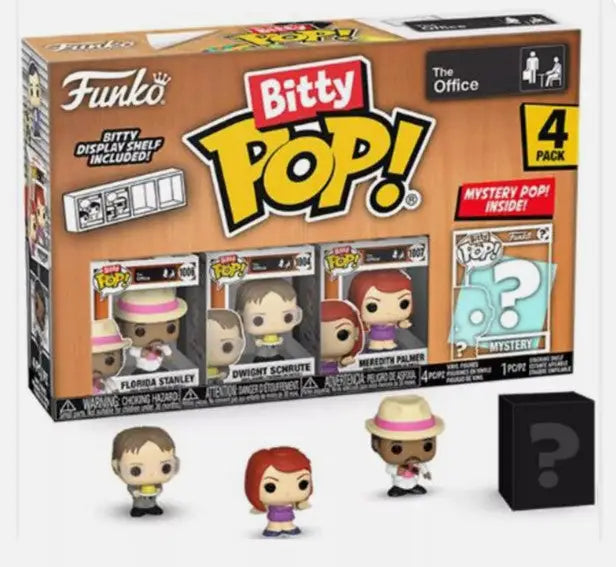 Funko Bitty Pop 4-Pack featuring Florida Stanley, Dwight Schrute, and a mystery figure