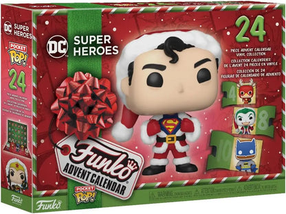 Funko Pop DC Super Heroes Advent Calendar with Superman figurine on the front