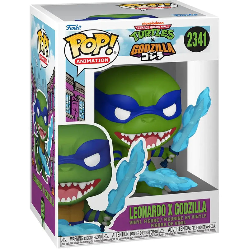 Funko Pop Animation 2341 TMNT x Godzilla Leonardo x Godzilla - Funko Pop