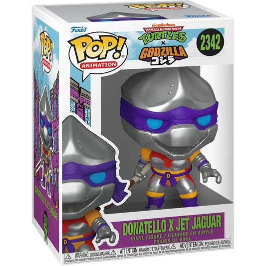 Funko Pop Animation 2342 TMNT x Godzilla Donatello x Jet Jaguar - Funko Pop