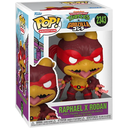 Funko Pop Animation 2343 TMNT x Godzilla Raphael x Rodan - Funko Pop