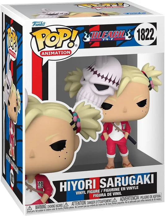 Funko Pop vinyl figure of Hiyori Sarugaki from Bleach anime in her red outfit #1822