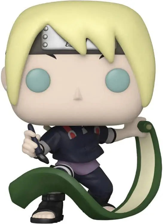Cartoon blonde character figurine with snake weapon from Funko POP! Animation Boruto Inojin 1038
