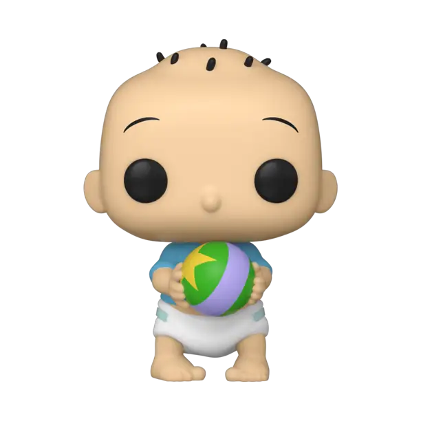 Cartoon-style Tommy Pickles figurine with a beach ball from Cartoon Network collectibles