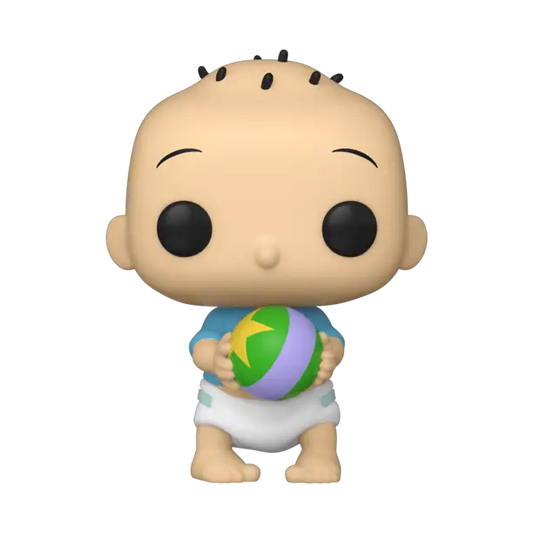 Cartoon-style Tommy Pickles figurine with a beach ball from Cartoon Network collectibles