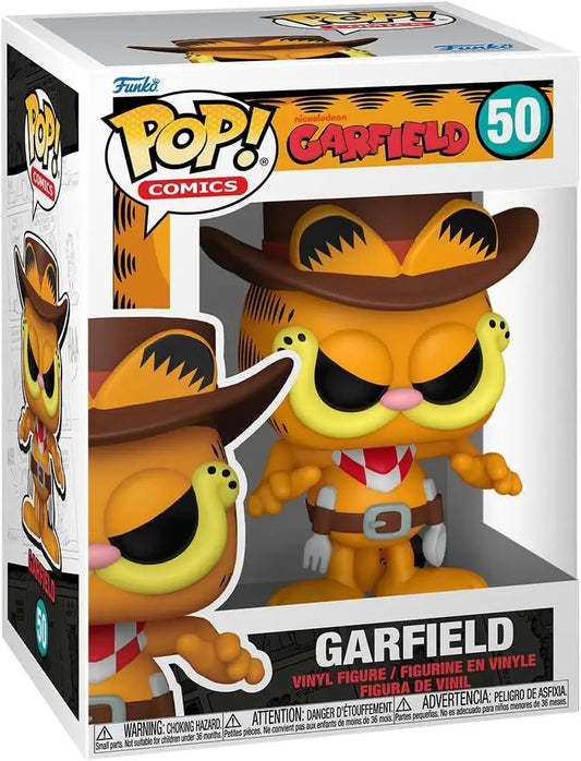 Funko POP! Comics Garfield Nickelodeon Garfield #50 as a cowboy vinyl figure