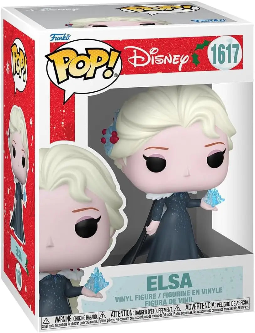 Funko POP! Disney Elsa Holiday vinyl figure in display box for collectors
