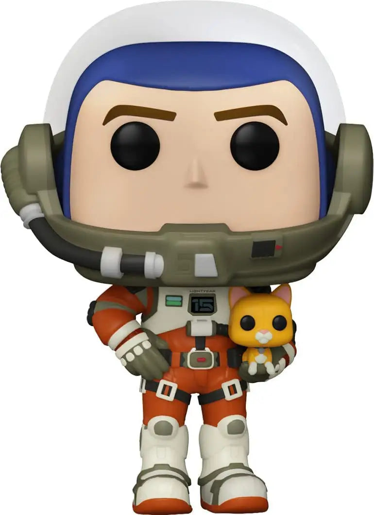 Cartoon-style Buzz Lightyear figurine with Sox from Disney Lightyear collection