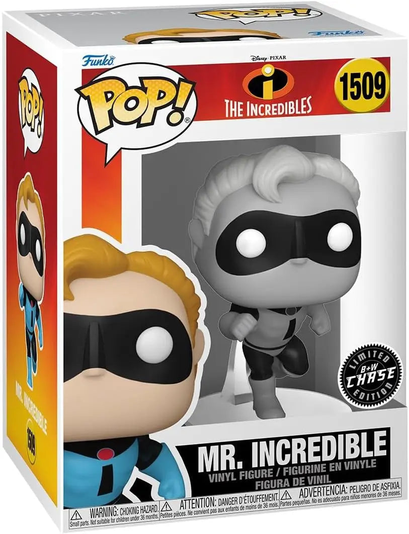 Funko POP! Disney The Incredibles Mr. Incredible vinyl figure with limited edition black and white chase variant