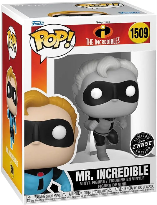 Funko POP! Disney The Incredibles Mr. Incredible vinyl figure with limited edition black and white chase variant