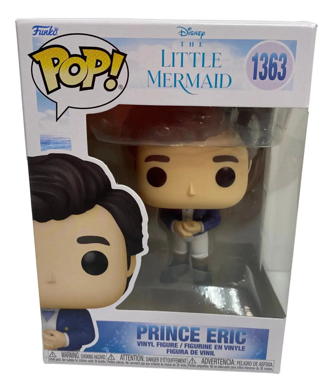 Funko Pop Disney figure of Prince Eric Live Action from The Little Mermaid in packaging