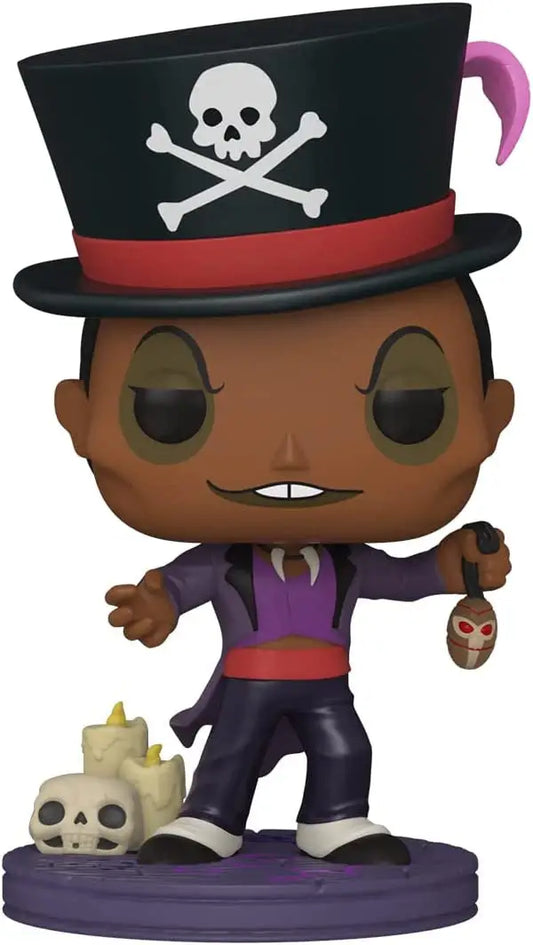 Cartoon figurine of Dr. Facilier from Disney Villains with a top hat design