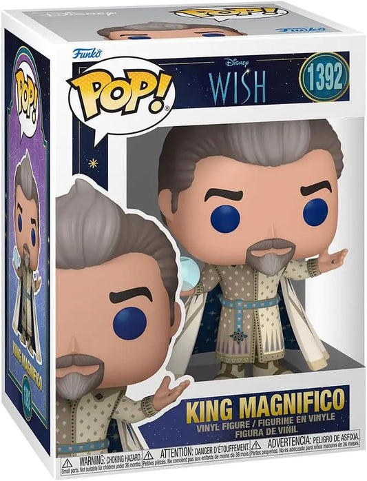 Funko Pop vinyl figure of King Magnifico from Disney’s Wish in packaging