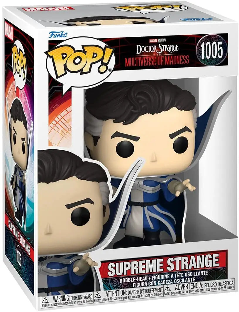 Funko Pop vinyl figure of Supreme Strange from Doctor Strange in the Multiverse of Madness