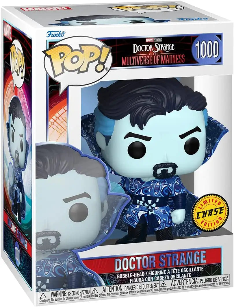 Funko Pop! Doctor Strange #1000 CHASE vinyl figure with blue skin and cosmic outfit