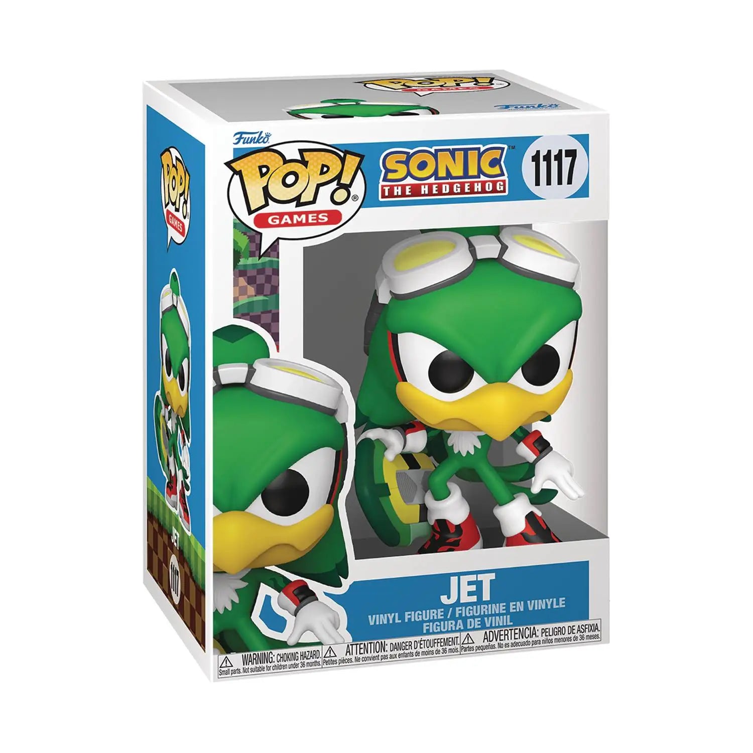 Funko Pop Games Jet the Hawk figure from Sonic the Hedgehog series