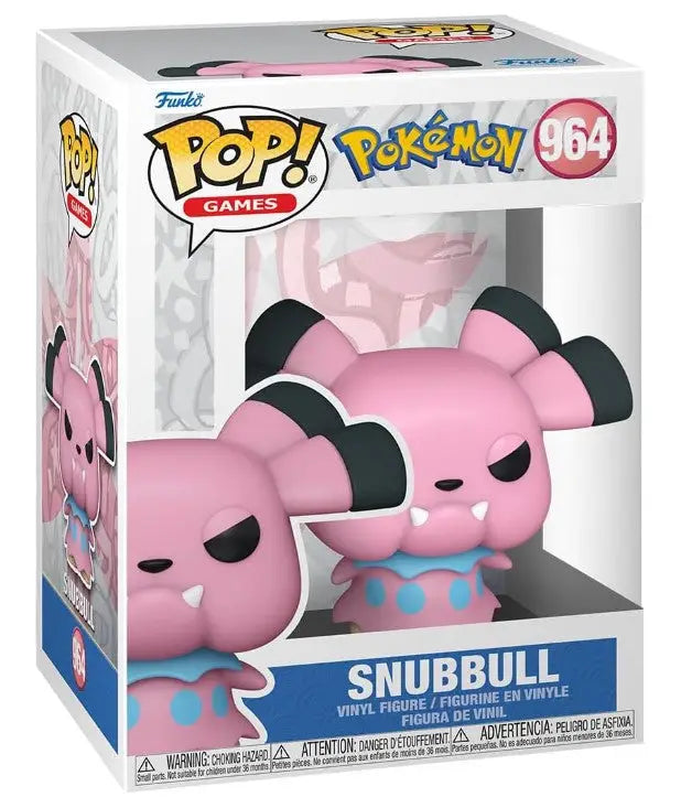 Funko Pop figure of Snubbull, perfect for Pokemon trading cards collectors