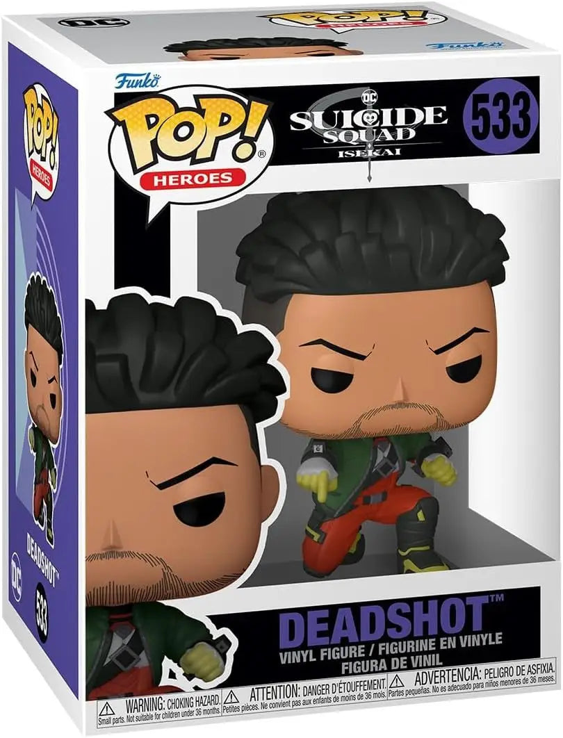Funko Pop Heroes DC Suicide Squad Deadshot #338 vinyl figure in retail packaging