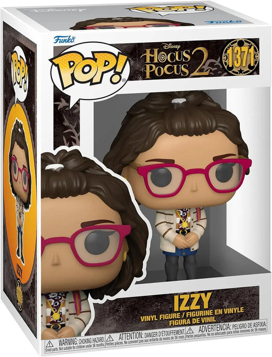 Funko Pop! vinyl figure of Izzy from Hocus Pocus 2 with pink glasses and necklace