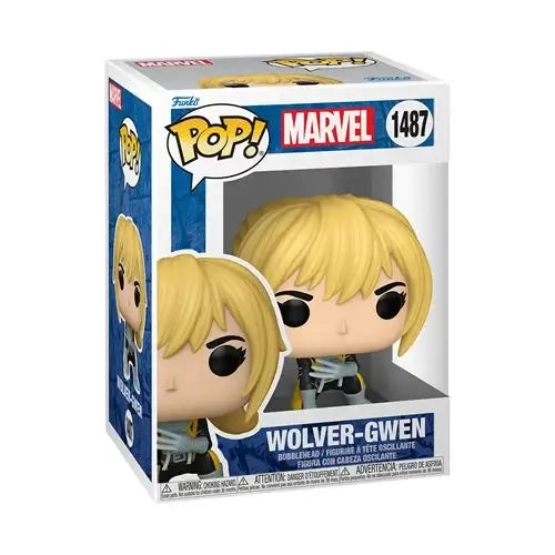 Packaged Funko Pop Marvel Wolver-Gwen vinyl figure from Gwenverse series