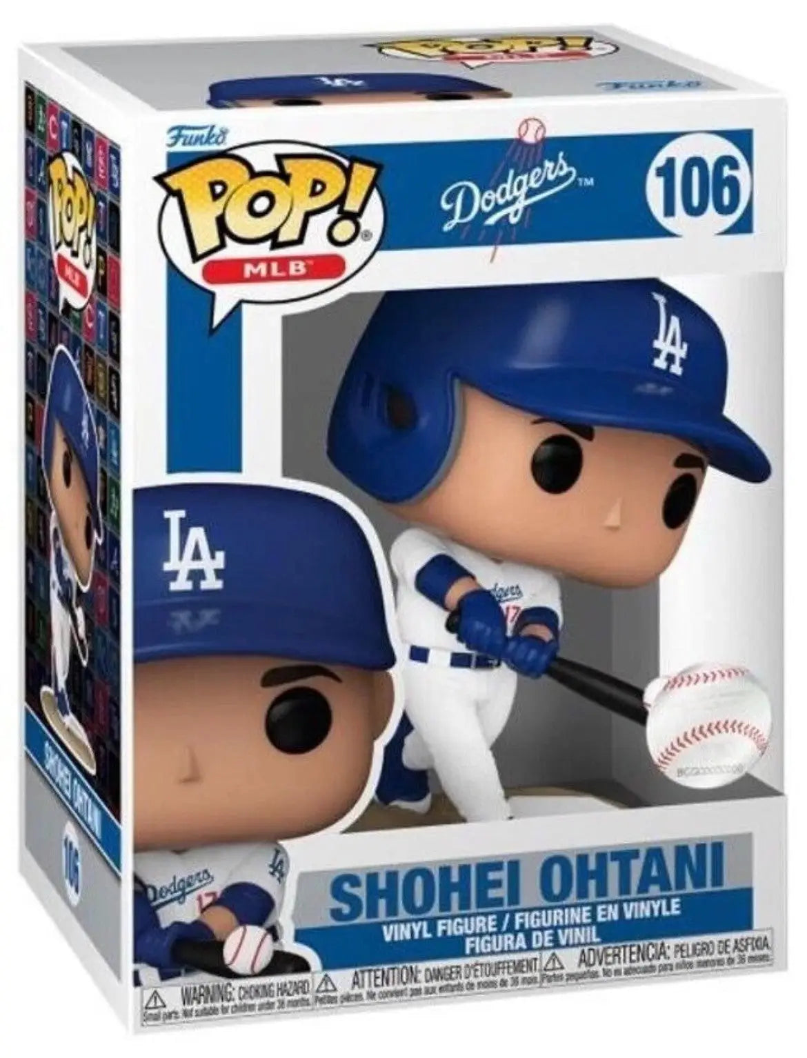 Funko Pop MLB Los Angeles Dodgers Shohei Ohtani figure in packaging with protector