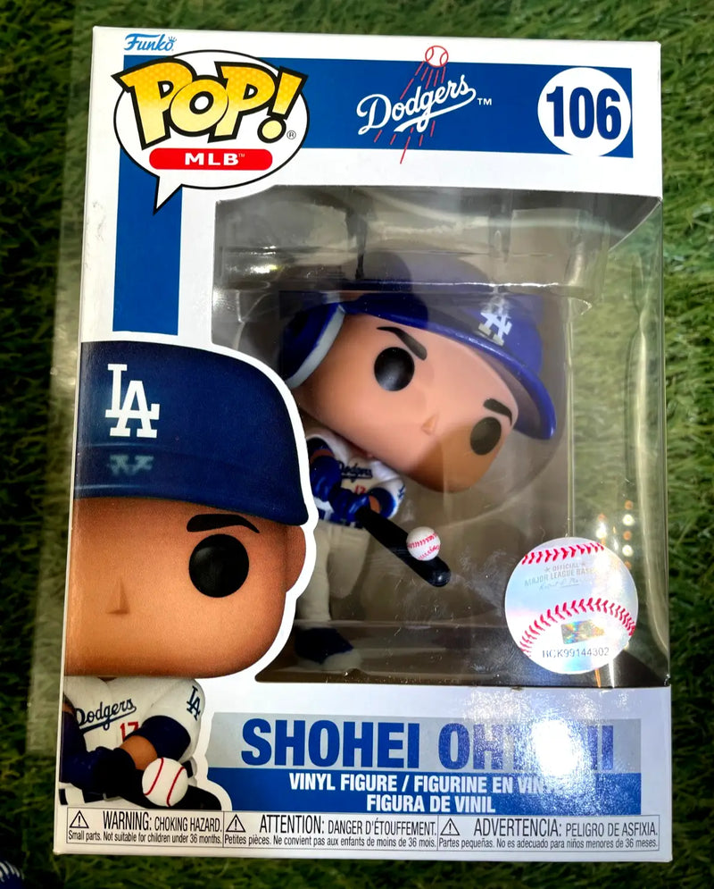 Funko Pop MLB Los Angeles Dodgers Shohei Ohtani (Home) w/ Protector - Collectibles