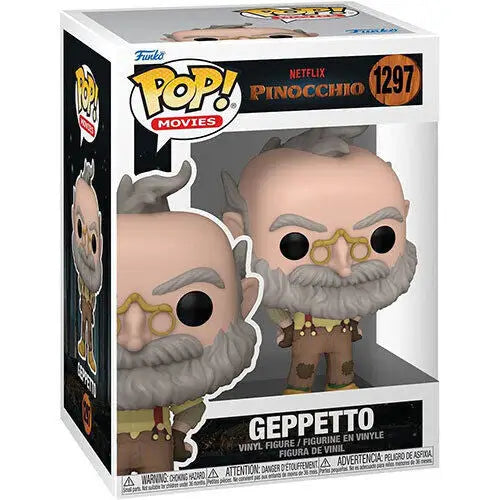 Funko Pop! vinyl figure of Geppetto from Netflix Pinocchio movie collectors item