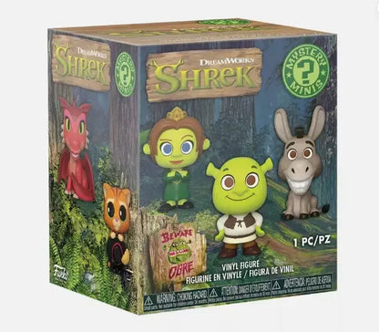 Mystery Minis blind box with collectible Shrek figures by Funko POP! for trading cards fans
