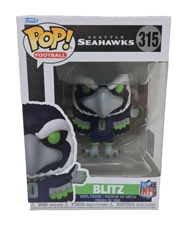 Funko Pop! NFL Seattle Seahawks Mascot Blitz Vinyl Bobble Toy Figure #315