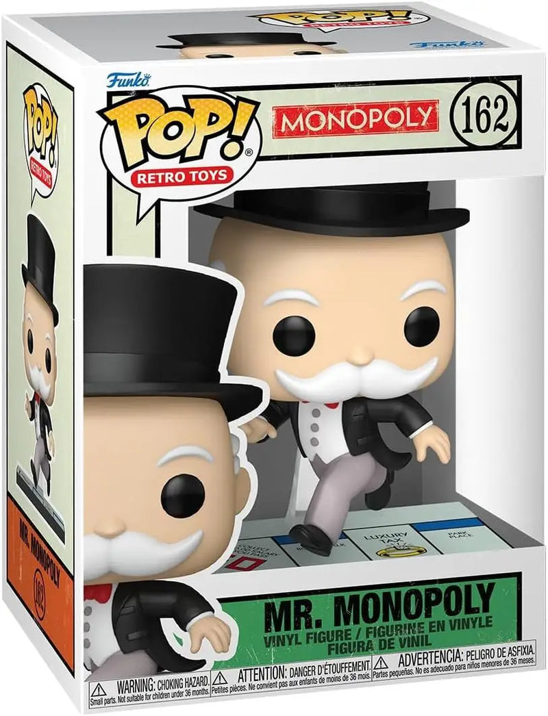Funko POP! Retro Toys: Monopoly Mr. Monopoly Pass Go #162 - Funko Pop