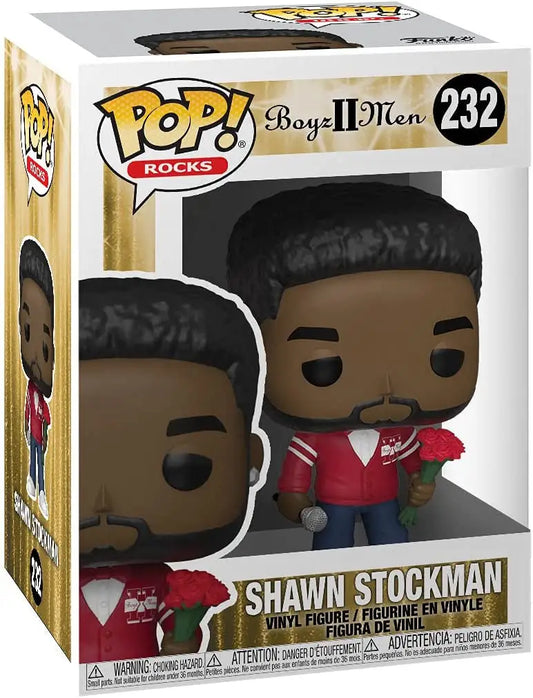 Funko Pop! vinyl figure of Shawn Stockman from Boyz II Men in red jacket
