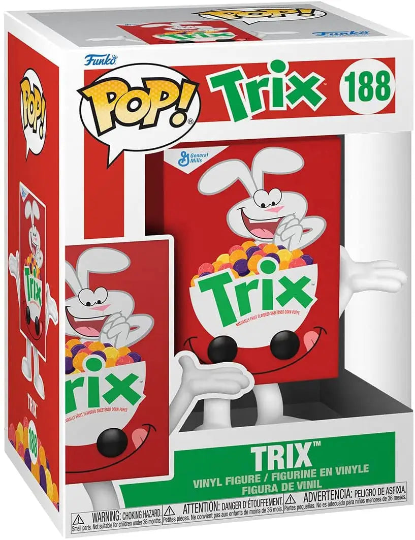 Funko Pop Trix Cereal Box #188 vinyl figure of the cereal mascot for trading cards collectors