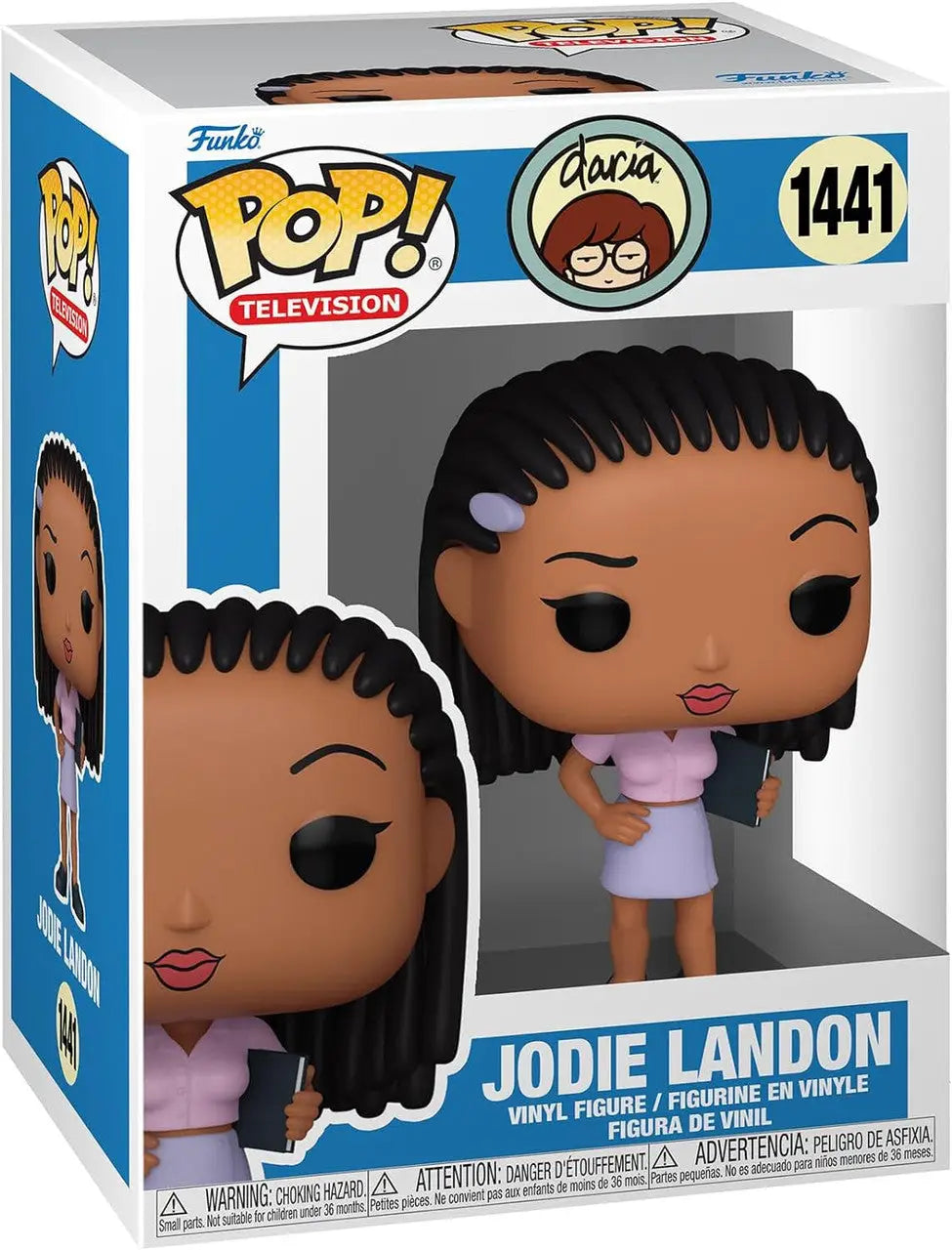 Funko Pop! figurine of Jodie Landon in lavender dress from Daria TV series
