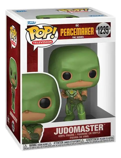 Funko Pop! Judomaster from Peacemaker series, green suit and duck-like face design