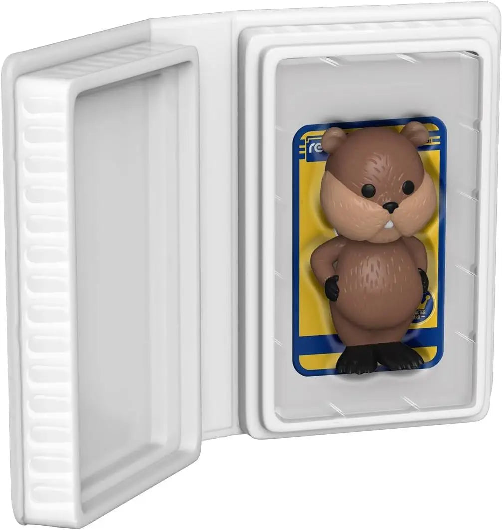 Brown teddy bear toy in white container from Funko Rewind Caddyshack - Gopher