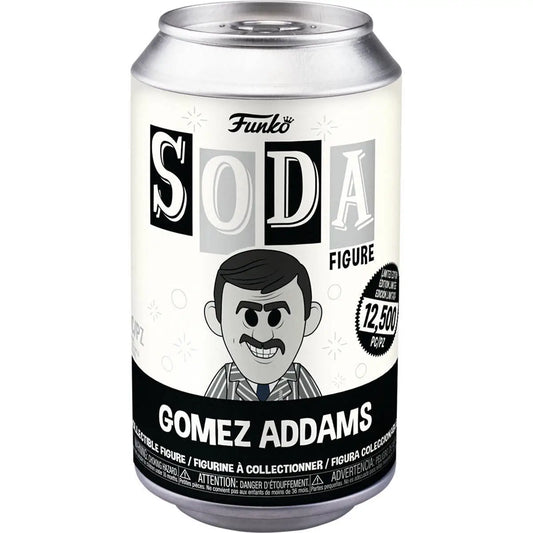 Funko Soda can featuring Gomez Addams from The Addams Family collectible figure