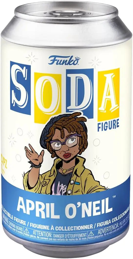 Funko Soda can featuring April O’Neil from Teenage Mutant Ninja Turtles collectible figure