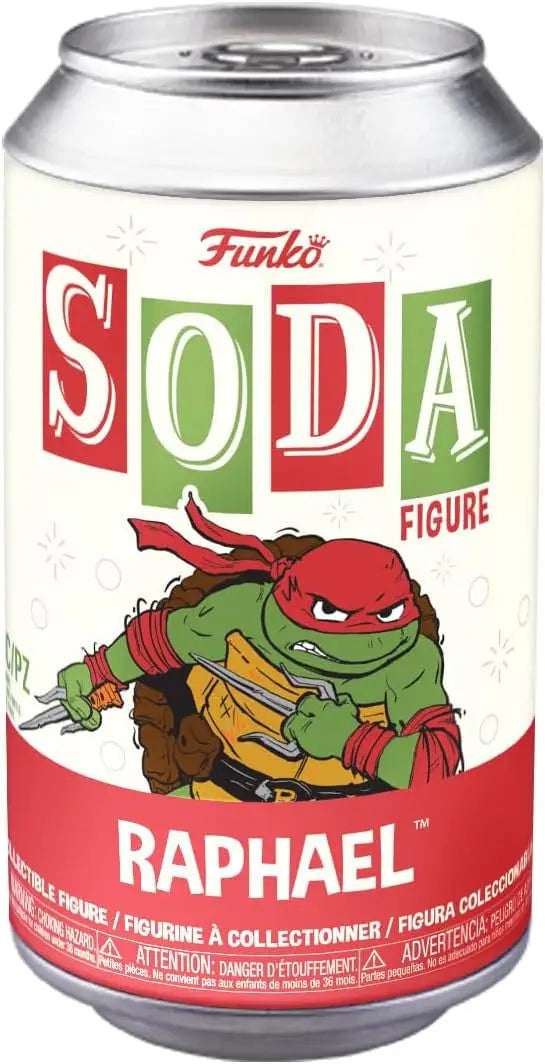 Funko Soda can featuring Raphael from Teenage Mutant Ninja Turtles collectible figure
