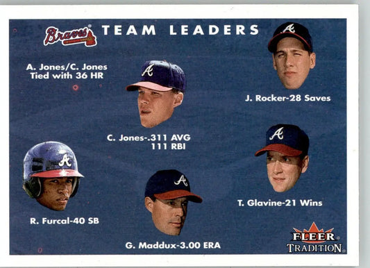 Furcal / Jones / Maddux / Rocker / Glavine - 2001 Fleer Tradition - #421 - Baseball Card Single