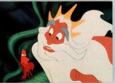 Furious because Ariel has disobeyed him - 1991 Pro Set The Little Mermaid - #10 - Entertainment Card Single