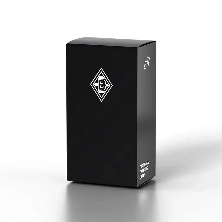 Black rectangular hobby box with white diamond Borussia Mönchengladbach FX logo for rare inserts