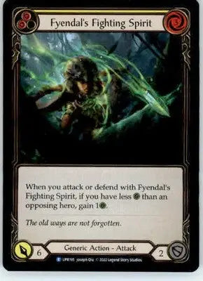 Fyendal’s Fighting Spirit (Yellow) - Uprising - UPR195 - Rainbow Foil NM - TCG Card Single