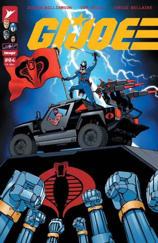 G I Joe comic book cover featuring Tom Reilly art and cybertronian tech details