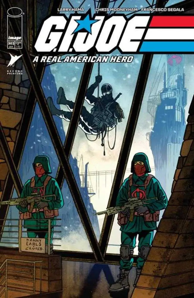 Comic book cover for G.I. Joe A Real American Hero showcasing military figures in combat gear