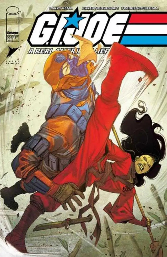 Comic book cover of G.I. Joe A Real American Hero #302 with martial artists in vibrant colors