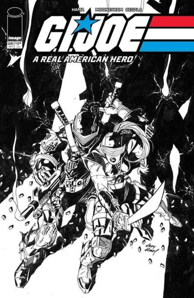 G.I. Joe A Real American Hero #321 Cover B Andy Kubert Black & White Variant - Comic Book