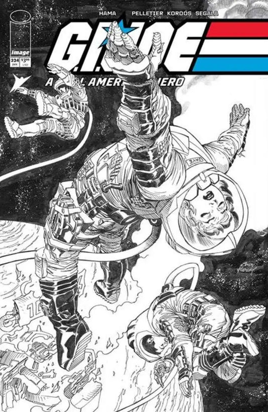 G.I. Joe A Real American Hero #324 Cover B Andy Kubert Black & White Variant - Comic Book