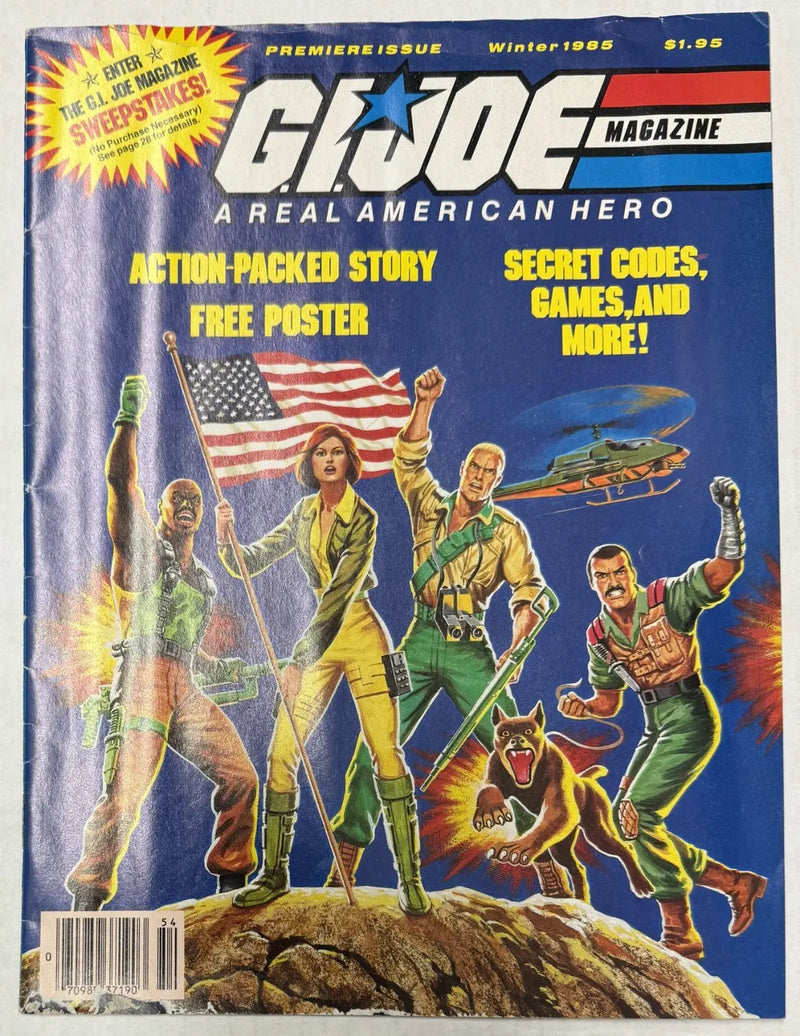 G.I.Joe A Real American Hero Magazine - Premiere Issue 1985 - Duke - Roadblock - Comic Book