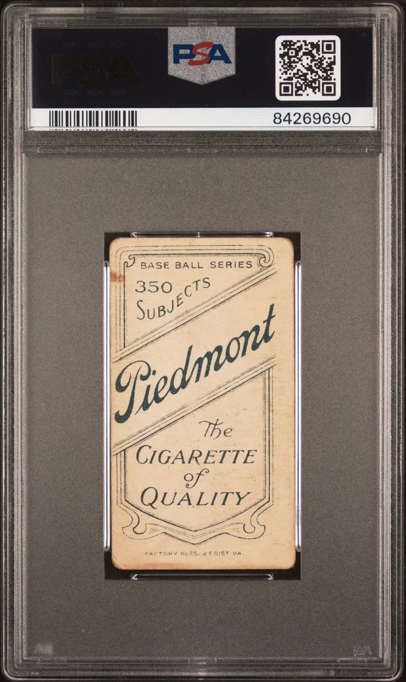 Gabby Street 1909-11 T206 Piedmont 350 Portrait in PSA 2 grading case