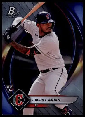 Gabriel Arias Rookie 2022 Bowman Platinum #97 Cleveland Guardians - Baseball Card Single